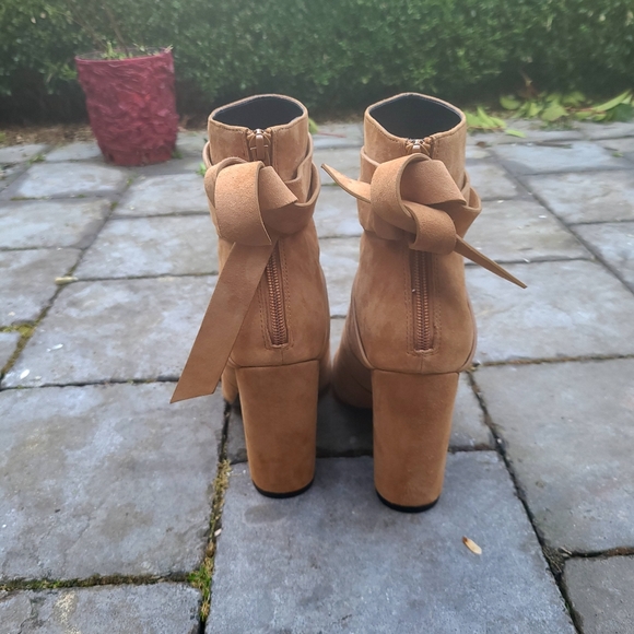 Aldo peep toe booties in camel - Picture 4 of 5